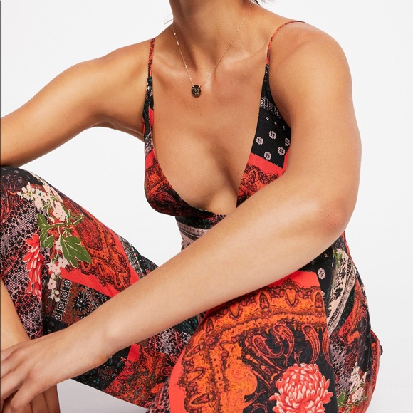 Free People Margarita Patchwork Jumpsuit - Picture 2 of 7